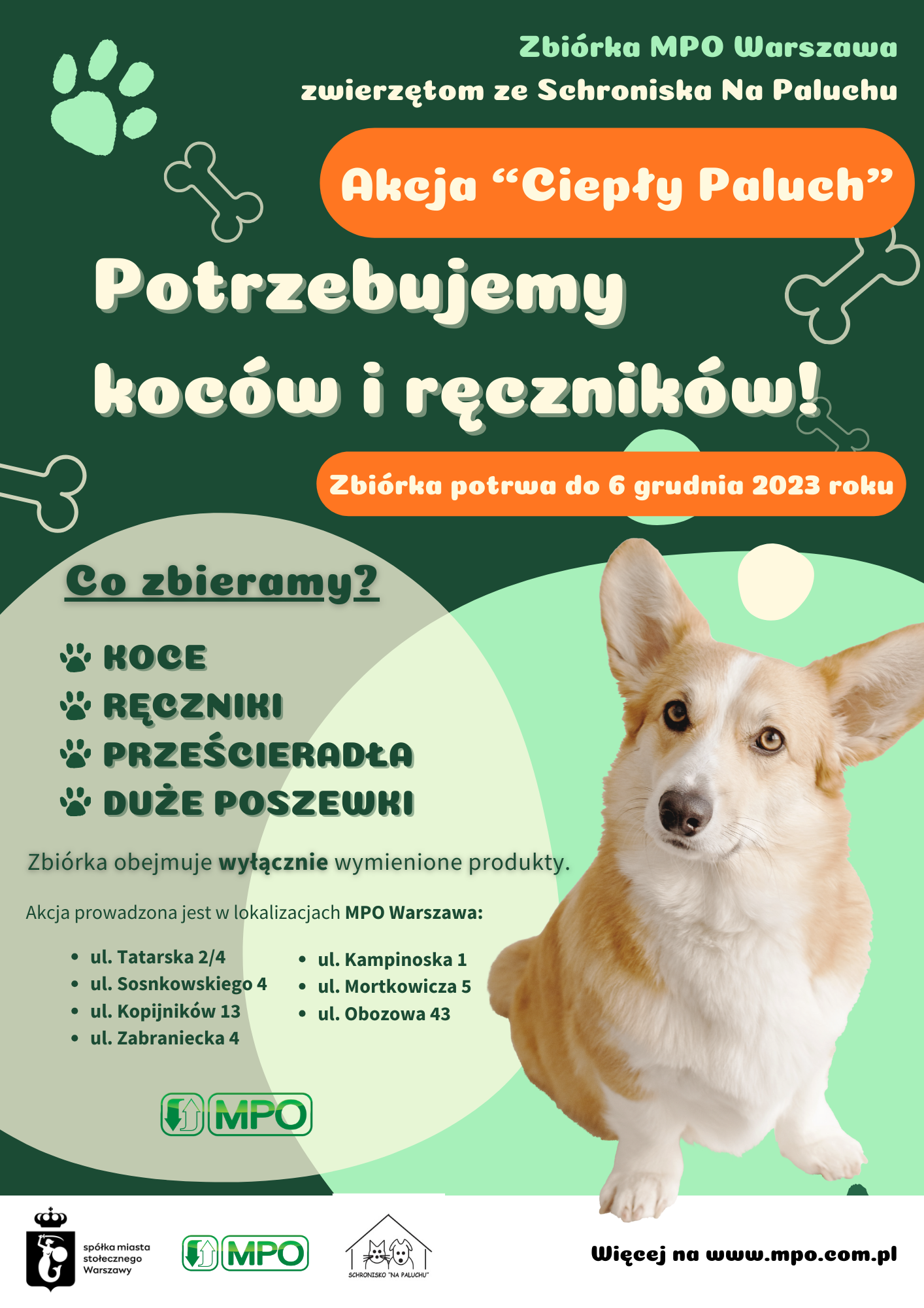 plakat akcji ciepłej